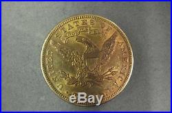 10 Dollar Eagle Liberty Head American Gold Coin 1895 Great Condition