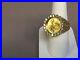 14k Yellow Gold Diamond Ring, 1/10oz US American Eagle Coin, Approx 18.8g & 1tcw
