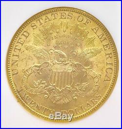 1899 $20 American Gold Double Eagle Liberty Head MS63 High Grade NGC CAC Coin