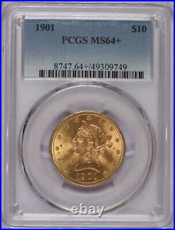 1901 Gold Liberty Head $10 PCGS MS64+