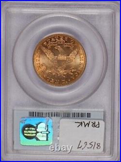 1901-S Gold Liberty Head $10 PCGS MS63. Older PCGS Holder