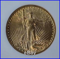 1907 St. Gaudens American Double Eagle NGC MS62