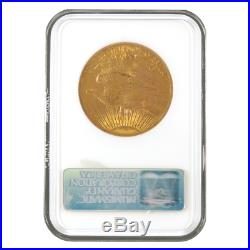 1907 to 1927 $20 St. Gaudens Gold Double Eagle NGC MS63 Random Year Old NGC Hol