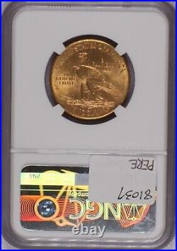 1910-D Gold Eagle Indian $10 NGC MS63. Denver Mint