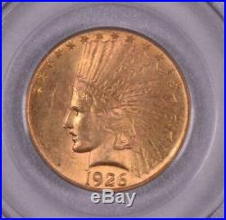 1926 $10 American Gold Eagle Indian Head MS62 PCGS Free shipping