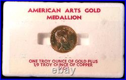 1980 Grant Wood 1oz Gold American Arts Medallion U. S. Mint predecessor to Eagle