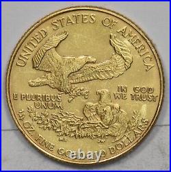 1986 $10 1/4oz Gold Eagle American Gem BU GL0289