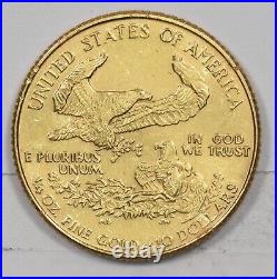 1986 $10 1/4oz Gold Eagle American Gem BU GL0290