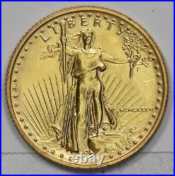 1986 $10 1/4oz Gold Eagle American Gem BU GL0294