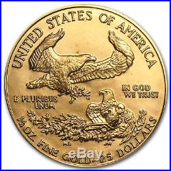 1986 1/2 oz Gold American Eagle BU (MCMLXXXVI) SKU #6459