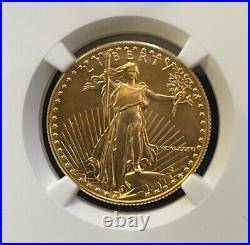 1986 1/2ozt $25 Gold American Eagle, NGC MS-69, First Year of Issue