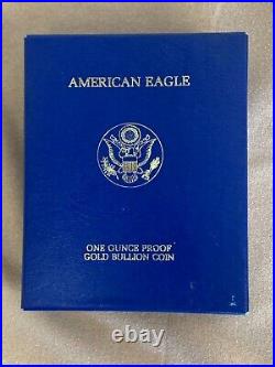 1986 1 OZ. Gold American W EAGLE PROOF BULLION COIN NO COA