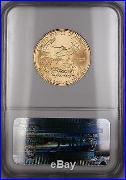 1986 $25 1/2 Oz American Gold Eagle Coin NGC MS-69 Nearly Perfect GEM AGE