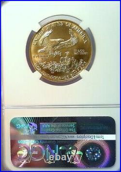 1986 $25 1/2 oz Gold American Eagle NGC MS 69 JOHN M MERCANTI SIGNED 1st Year