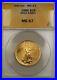 1986 $25 American Gold Eagle Coin AGE 1/2 Oz ANACS MS-67 GEM SB