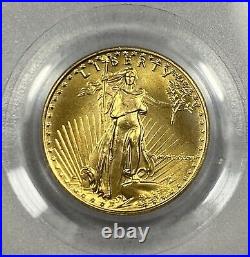 1986 $5 Gold American Eagle 1/10oz PCGS MS 69