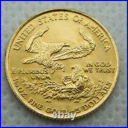 1986 American Eagle 1/10 Ounce $5 Dollar Liberty Round Gold Coin