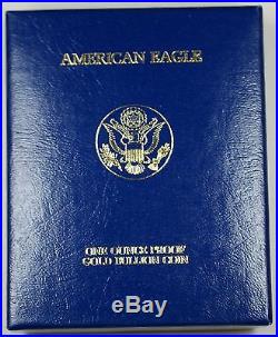 1986 American Eagle $50 Gold Eagle Proof 1 Oz AGE with Box & COA Popular & Scarce