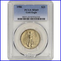 1986 American Gold Eagle (1/2 oz) $25 PCGS MS69