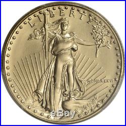 1986 American Gold Eagle (1/2 oz) $25 PCGS MS69