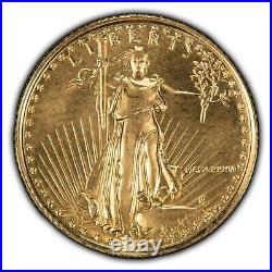 1986 G$5 1/10 oz Gold American Eagle Coin Low Mintage SKU-G1141
