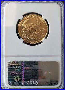 1986 Gold American Eagle $25 1/2 Oz Ngc Ms 69 Unc