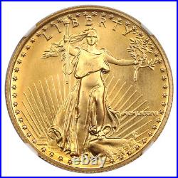 1986 Gold Eagle $25 NGC MS69 Beautiful 1/2 oz Gold American Gold Eagle AGE