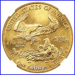 1986 Gold Eagle $25 NGC MS70 1/2 oz Gold American Gold Eagle AGE