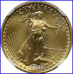 1986 Gold Eagle $5 NGC MS 69 Tenth-Ounce 1/10 oz Fine Gold