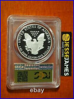 1986 S Proof Silver Eagle Pcgs Pr70 Dcam Gold Foil Label Better Date