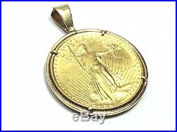 1986 United States 1/4oz Gold Eagle with 14K Gold Pendant