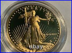 1986-W American Gold Eagle Proof 1 oz $50 Coin in Capsule