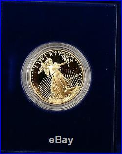 1987 $50 American Eagle 1 Oz Gold Proof Coin In Original US Mint Box with COA