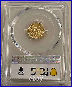 1987 $5 American Gold Eagle PCGS MS70 1/10 Oz Coin