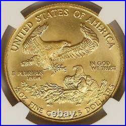 1987 American Gold Eagle $25 NGC MS69 1/2 oz. 9999 Fine