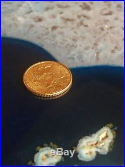 1987 P American Gold Eagle Bullion Coins MCMLXXXVII $5 Tenth Ounce Gold