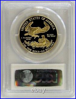 1987 W Gold $50 Proof American Eagle 1 Oz Coin Pcgs Pr 70 Dcam