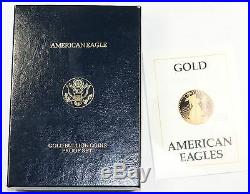 1988 American Eagle AGE 4 Coin $5 $10 $25 $50 Gold Proof Set as Issued