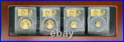 1988 American Gold Eagle Proof 4-Coin Year Set PCGS PR70 Saint Gaudens Signed