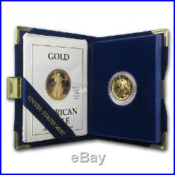 1988-P 1/4 oz Proof Gold American Eagle (withBox & COA) SKU #4915