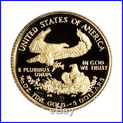 1988-P American Gold Eagle Proof (1/10 oz) $5 in OGP