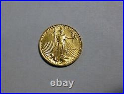 1989 5 Dollar 1/10 oz Fine Gold American Eagle Coin MCMLXXXIX
