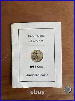 1989 American Eagle Gold Coin MS-65 1/10 Ounce 5 dollar
