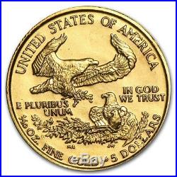 1989 American Gold Eagle 1/10 oz $5 coin Rare Roman Numeral FREE SHIPPING