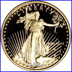 1989-P American Gold Eagle Proof (1/4 oz) $10 in OGP