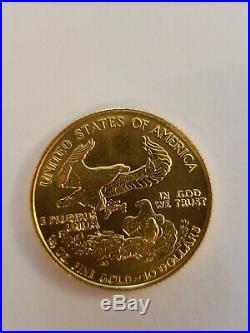 1989 US American Gold Eagle $10 Ten Dollar 1/4 oz Liberty Bullion Coin