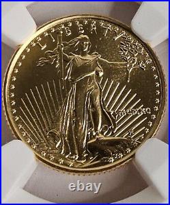 1990 ($5) 1/10th oz Gold Eagle Coin NGC MS69 New Slab Free Shipping in USA