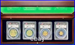 1990 American Gold Eagle Proof 4-Coin Year Set PCGS PR70 John Mercanti Signed