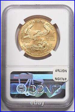 1990 Gold $50 American Eagle 1oz NGC MS69 NG1769