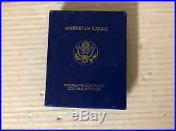 1990-P AMERICAN GOLD EAGLE Proof 1/2 oz $25 in Mint Box & Case (Half Ounce Coin)